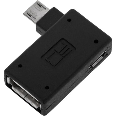 BeMatik - Adaptateur OTG à MicroUSB avec le pouvoir de la droite (1/4)