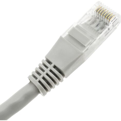 BeMatik - Câble réseau Ethernet UTP gris Cat.6 de 15 m