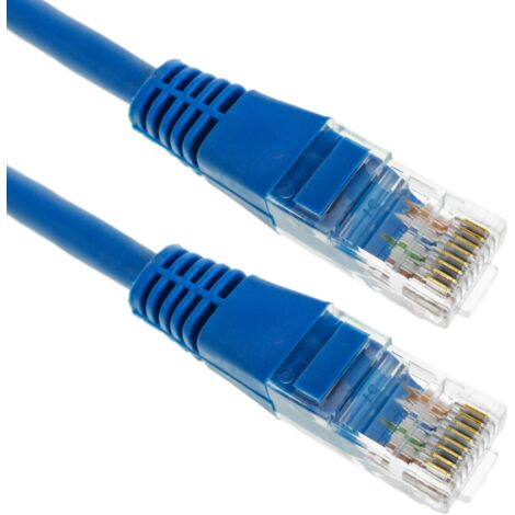 BeMatik - Câble réseau Ethernet UTP bleu Cat.5e de 2 m