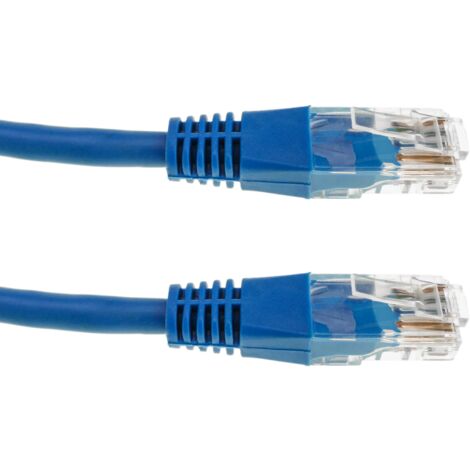 BeMatik - Câble réseau Ethernet UTP bleu Cat.5e de 2 m