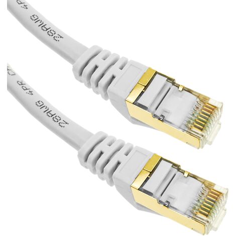 BeMatik - Câble réseau ethernet 15 mètres LAN S-STP RJ45 Cat.7 noir