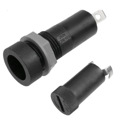 BeMatik - Porte fusible à baïonnette pour plaque à vis pour fusibles 5 x 20 mm