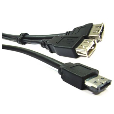 BeMatik - ESATAP câble USB ou eSATA + (M/eSATA + USB-AH-H) 1m (1/3)