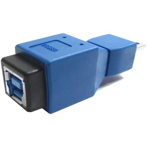 BeMatik - Adaptateur USB USB 3,0 à 2,0 (B à A MiniUSB Femme Mâle Pins 5) (1/2)