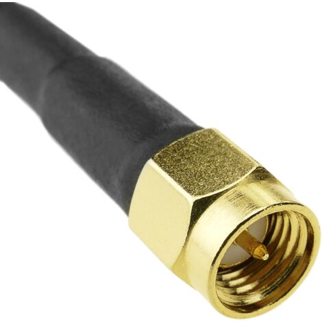 BeMatik Koaxialkabel SMA-Stecker Auf SMA-Buchse – 2m, 50 Ohm, Für Antennen & Funk