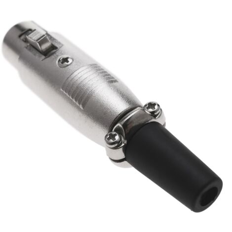 BeMatik - Connecteur femelle XLR 5 broches métallique (1/5)