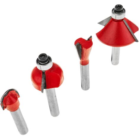 Trend - Fraise à Double Tranchant - Diamètre 10 Mm L Trend Fraise à Jointer Biscuit à Guide à Roulement CraftPro, Queue De 8 Droite Plongeante