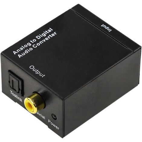 Convertisseur audio analogique-numérique RCA vers optique avec câble  optique Audio numérique Toslink et coaxi
