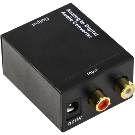 Convertisseur audio analogique-numérique avec 2xRCA pour toslink