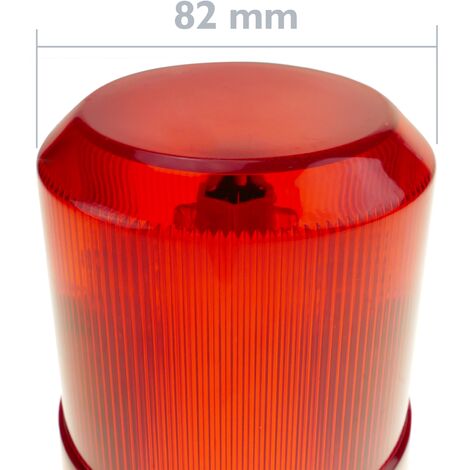 Lampe de Signal LED rouge 160 mm. Gyrophare avec effet de rotation