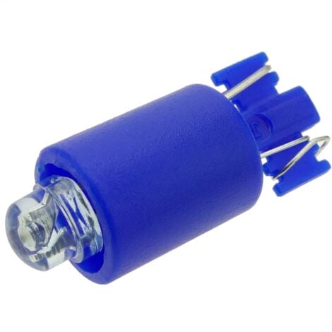 BeMatik - Lampe voyant LED 9mm 12VDC Pilote de couleur bleu 10-pack