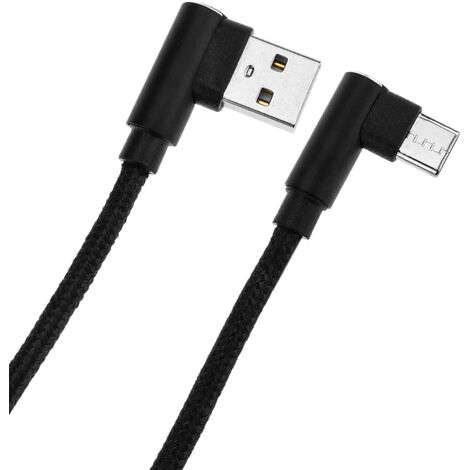 Câble USB-C coudé 1m noir