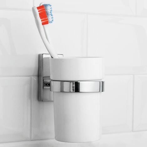 Porte-brosse à dents sans perçage - Porte-verre pour tasse de salle de bain  Gobelet