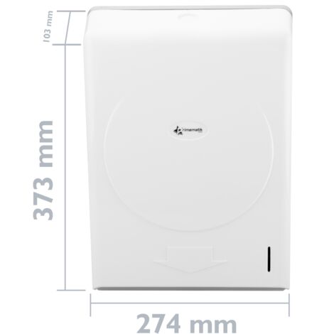 Plié En Z Distributeur De Papier Essuie-mains WAVE ABS Blanc Du00e9vidage Central Essuie Main Papier