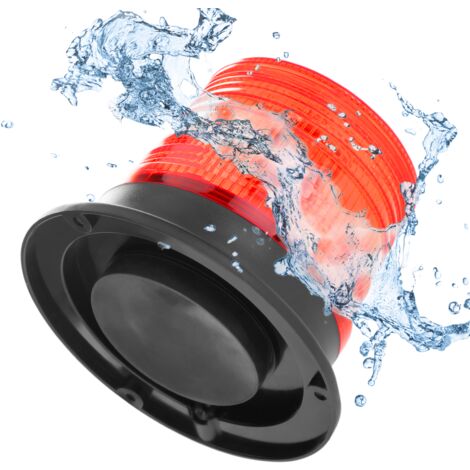 PrimeMatik - Lumière stroboscopique rotative d'urgence de voiture à LED avec prise allume-cigare 10V rouge