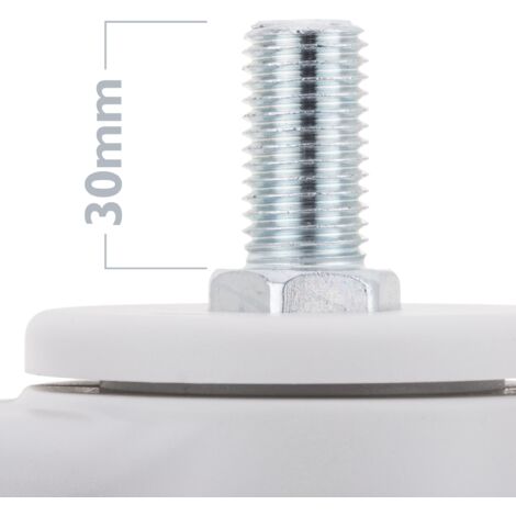 Jeu De 4 Roulettes Pour Meubles 50 Mm - Roulettes Pivotantes Avec Frein Jusqu A 100 Kg Par Roue Roulettes Industrielles 96374399