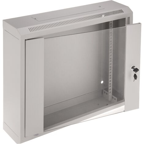 CableMarkt - Armoire Rack 19" 9U Blanche Pour Mur Avec Porte