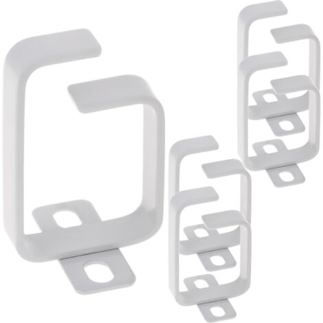RackMatic - Pack de 5 anneaux guide-câbles pour rack 19 de 45 x 60 Blanc