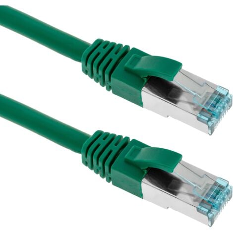 BeMatik - Câble réseau Ethernet 1m LAN SFTP LAN RJ45 Cat. 7 Vert