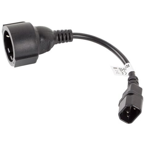 CERRXIAN Câble D'alimentation IEC 320 C14 Vers Double C13 De 0,3 M