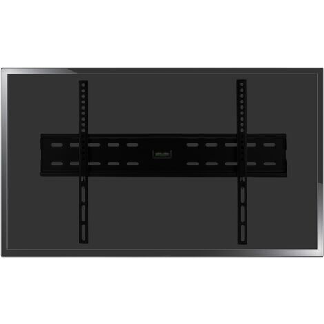 PrimeMatik - Support mural fixe avec niveau pour écran 30- 60 VESA 400x600  60 kg noir