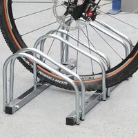 PrimeMatik - Râtelier 2 vélos Système range-vélo support pour bicyclette en acier Fixation sol ou mur