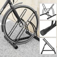 PrimeMatik - Râtelier 2 vélos Système range-vélo support pour bicyclette en acier Fixation sol