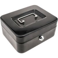 PrimeMatik - Caja fuerte portátil para dinero caudales billetes y monedas 198 x 158 x 88 mm
