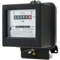 BeMatik - Compteur d'énergie électricité monophasé wattmetere 230V 50Hz 10A plastique noir