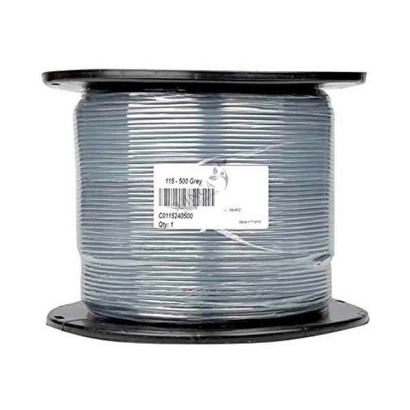 Rollo Cable Eléctrico de 100 m, PVC H05VV-F, Sección 2 x 1 mm2, Color  Blanco