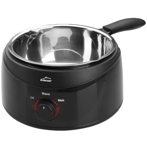 Baño Maria, Recipiente electrico con cazo desmontable de Acero Inoxidable, 16cm, profundidad de 7 cm