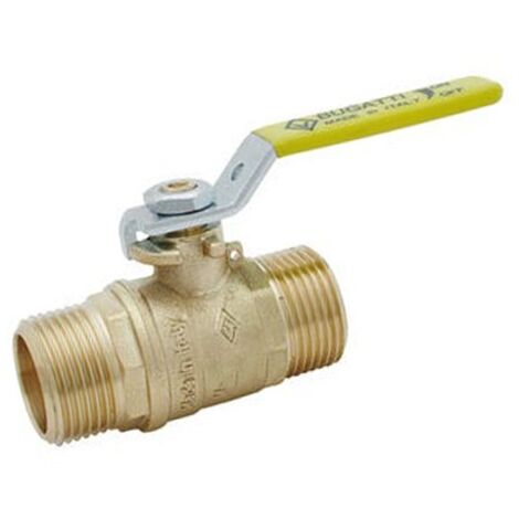 Llave de paso Latón gas 1/2'' 20mm  Válvula bola homologada para GAS Canalizado  PN5  Válvula palanca 1/2'' macho fontanería
