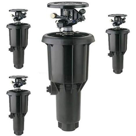 Pack 4 Aspersor Emergente para Riego Enterrado Aspersor Rain Bird MaxiPaw 1/2'' 3/4'' Alcance 6,7 a 13,7 m (1/3)