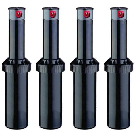Pack 4 Aspersor de Riego KRain Superpro 3/4''  Alcance 7,9 a 14,9m  Aspersor de Turbina Ajustable  Control de Caudal