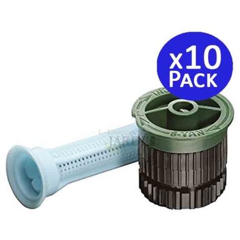 Pack 10 Toberas para difusores Rain Bird 8VAN regulable  Alcance 2,4 metros  Riego ajustable
