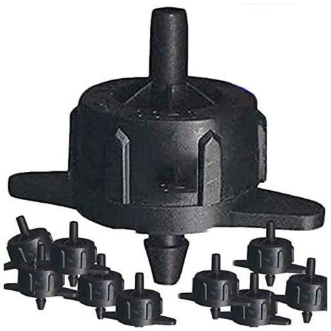 Pack 500 Gotero de riego desmontable 8 litros/hora, turbulento, ideal para riego eficiente en jardines y cultivos