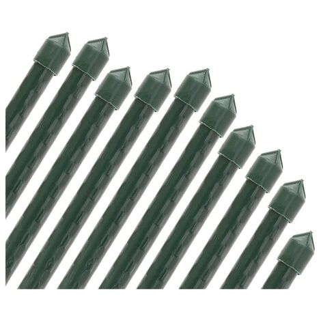Pack 25 Tutor de Bambú plastificado 120 cm (10-12mm), Varillas para Plantas y Árboles, Tutores para Tomates y Plantas trepadoras
