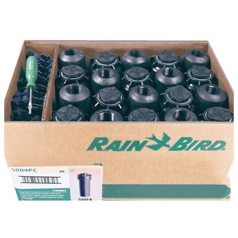 Pack 20 Aspersor de Riego Rain Bird 5004-PC 3/4''  Alcance 7,60 a 15,20 m  Aspersor de Turbina ajustable 5000 5004 Rain Bird