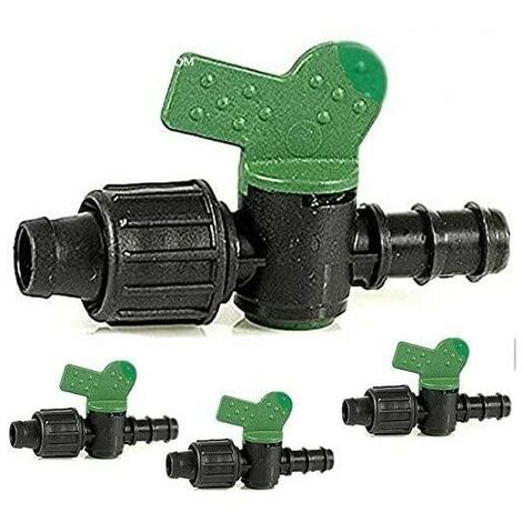 Llave de paso 16mm negra Válvula ramal