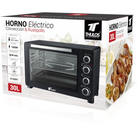 Horno Eléctrico 70l. 2200w. Convección Y Rustipollo. Acabado Premium.  Incluye Rejilla, Bandeja Recogemigas. Set De Rustipollo. con Ofertas en  Carrefour