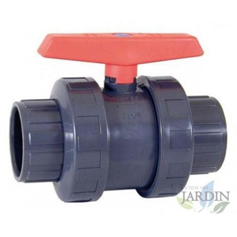 Valvula Esfera PVC Roscada 110mm  Llave de paso bola roscada 4''  Llave de paso Tuberia 110 mm  Llave de Paso Agua roscada