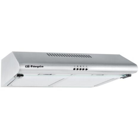 Campana Standard Inox Orbegozo, 2 Motores 80W, 3 Niveles de Potencia, Ancho 60 cm (1/4)