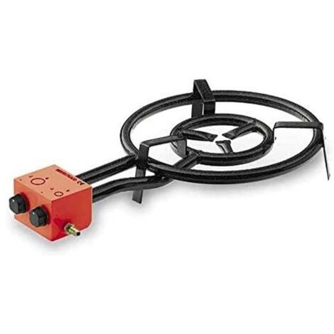 Hornillo Paellero Lacor Gas Butano 30-50 cm 2 Quemadores Para Paelleras 38 a 70 cm Paellero Portátil