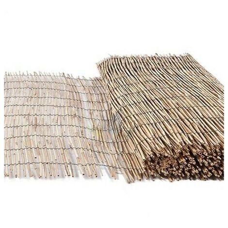 CAÑIZO BAMBU 2 x 5 metros natural CHINO para JARDIN, ocultación 70%