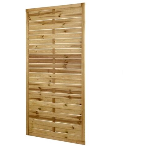 Panel decorativo madera recto 90 x 180 cm, ideal para terrazas y jardines