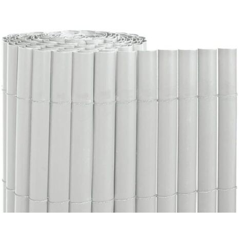 Cañizo PVC Blanco  Cañizo Ocultación PVC Simple cara 2x5 metros  Valla Privacidad Pantalla PVC  Valla Decoración Exterior UV