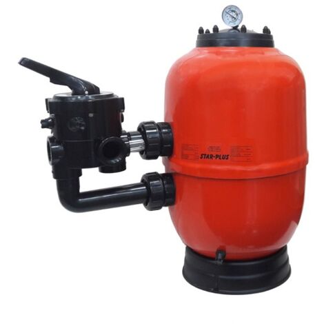 Filtro de piscina STAR PLUS. Diámetro 750 mm con válvula lateral, conexión 2"