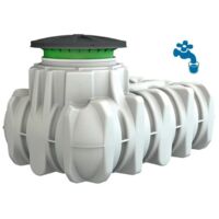 Depósito polietileno soterrado 1500 litros agua potable, uso alimentario. Longitud 210cm, Ancho 125cm, Alto 102cm