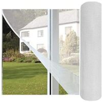 Tela de Mosquitera 120 x 300 cm Malla Blanca para Ventana Malla para Mosquitos Recortable Antimosquitos 80 gr/m2