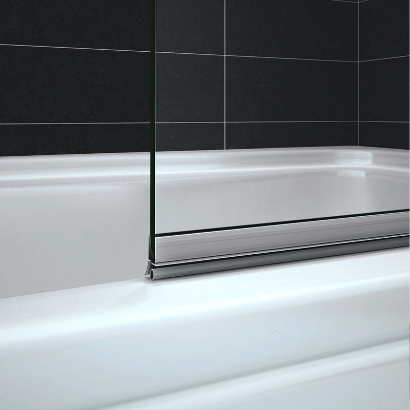 Océan Pare-baignoire en 6mm verre anticalcaire 90 / 100 / 110 / 120 x140cm  écran de baignoire pliant et pivotant